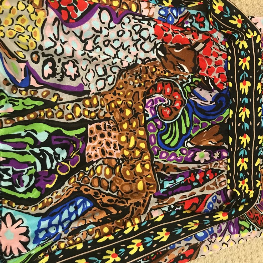 Vintage Betsey Johnson Colorful Bambi Mini icon Runway Dress Size 2 small - Picture 10 of 13